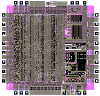 USB transceiver chip layout
